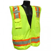 VEST SURVEYOR TWO TONEREFL STRIPE BREAKAWAY - Latex, Supported